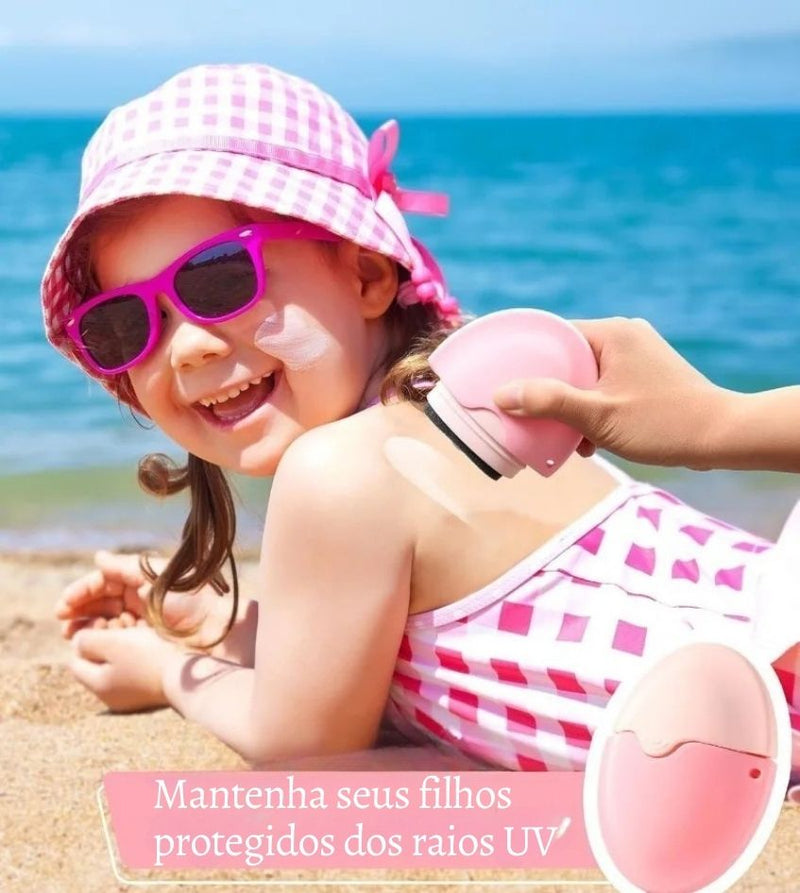 🌞 RollSun Seu novo jeito de aplicar protetor, sem meleca! 🧴✨