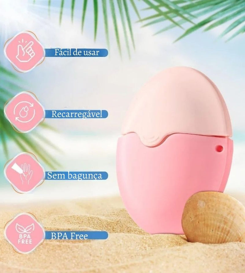 🌞 RollSun Seu novo jeito de aplicar protetor, sem meleca! 🧴✨