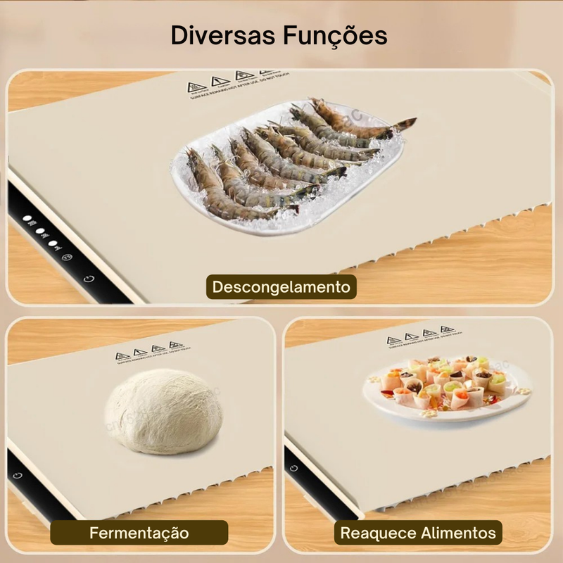 Flexible Heated Board – a bandeja que mantém suas refeições à mesa sempre quentinhas 🍲 nos momentos que aquecem o seu coração ❤️